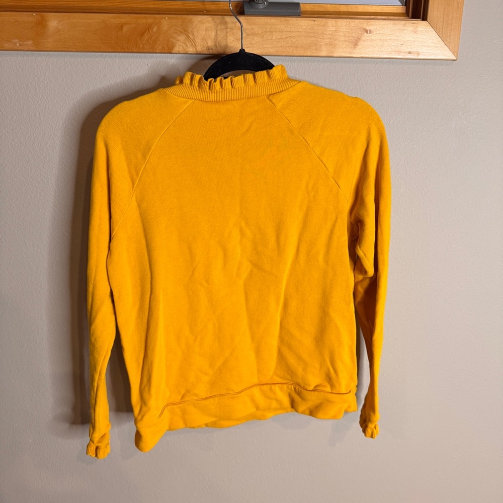 Talbots Mustard Button-Accent Sweater - Picture 3 of 4